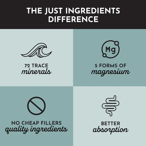 Miniatura 7 de Just Ingredients Complejo de magnesio – Cinco formas biodisponibles para relajación, sueño, apoyo al estado de ánimo – Cápsulas – 60