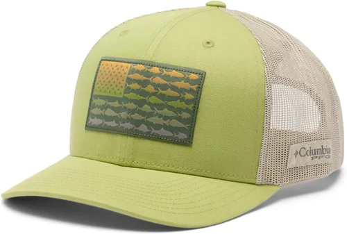 Miniatura 205 de Columbia - Gorra de malla con bandera con árboles unisex para adultos, corona alta