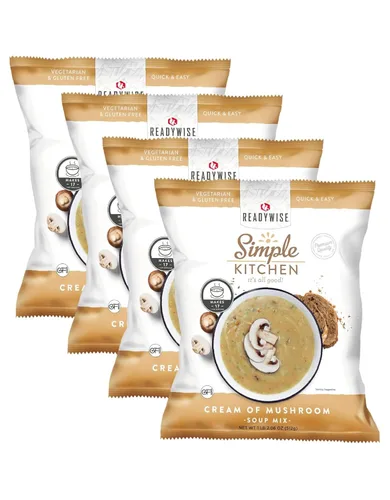 Miniatura 15 de Simple Kitchen - Mezcla de sopa de queso y brócoli, 17 porciones para preparación de comidas, vegetariana, sin gluten y liofilizada, sopa de brócoli
