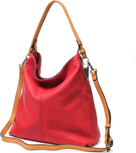 Miniatura 4 de Janin Handbag Bolso de hombro estilo cubo con correa extra larga