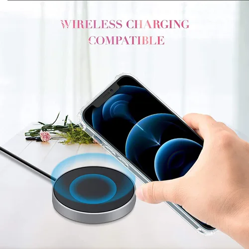 Miniatura 9 de Funda de cristal para iPhone 11 Pro (2019) de 5.8 pulgadas, bonita funda protectora transparente, diseño floral de encaje blanco [no amarillento]