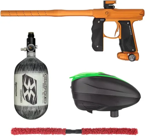 Miniatura 13 de Action Village Empire Mini GS TP Contender Kit de pistola de paintball con tanque 68/4500 Negro Polvo/Negro Polvo