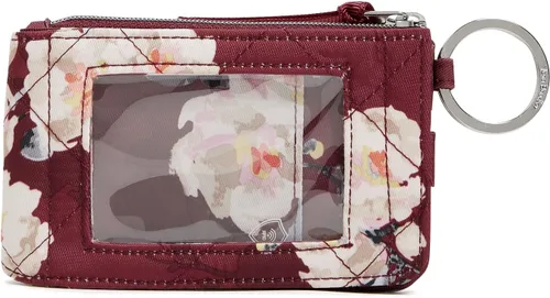 Miniatura 23 de Cartera de lujo de sarga con cremallera y protección RFID para mujer