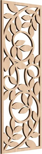 Miniatura 166 de 9 3/8"W x 24 3/8"H x 1/4"T Utica Decorativo Fretwork Madera Paneles de Pared, Abedul