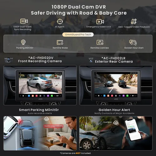 Miniatura 3 de ATOTOZONE Estéreo de coche QLED AI Android de 10 pulgadas, Radio Doble DIN 8G+128G, Carplay inalámbrico y Android Auto, 4G LTE, WiFi dual, audio