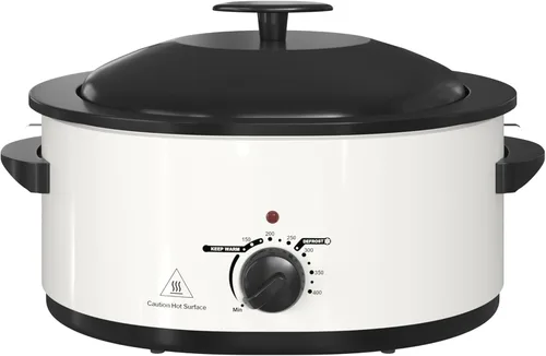 Miniatura 18 de Horno asador eléctrico de 14 cuartos de galón, horno asador de pavo, tapa de autofundación, bandeja extraíble, control de temperatura de rango