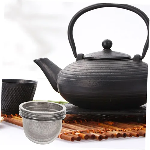 Miniatura 8 de Colador de malla 4 unids Tetera Colador Filtros de café Colador de té Premium Acero inoxidable Taza Taza Tetera de acero inoxidable