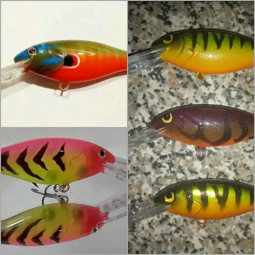 Miniatura 8 de 10 Señuelo en Blanco sin Pintar Minnow Crankbait de Agua Superior sin Labios Jerkbait Señuelos de Pesca