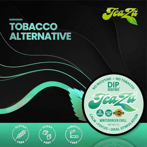 Miniatura 4 de TeaZA Bolsas energéticas, sin tabaco, sin nicotina, sin humo, alternativa al tabaco y inmersión energética, alternativa al tabaco, inmersión
