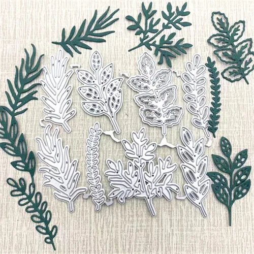 Miniatura 3 de hinana Juego de 8 troqueles de hoja de metal, varias hojas de corte de flores, plantillas de corte para manualidades, álbumes de recortes, álbumes