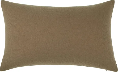 Miniatura 5 de Mixhug Juego de 2 fundas de almohada decorativas de lino para sofá y cama, cojín lumbar, color marrón claro, 12 x 20 pulgadas
