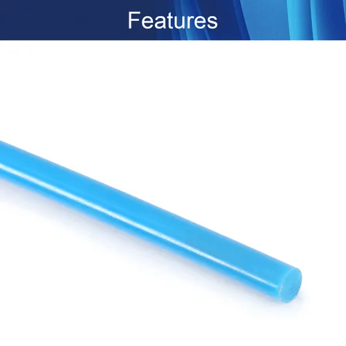 Miniatura 3 de Aicosineg Varilla redonda de plástico de polioximetileno barras de ingeniería sólido POM Stick azul 0.24 x 39.37 pulgadas (D x L) 1 unidad