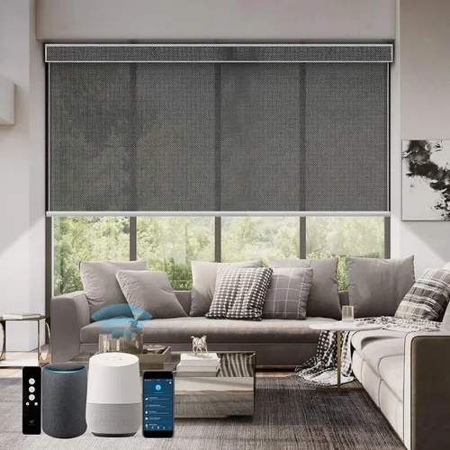 Miniatura 20 de SmartWings Persianas Motorizadas con Filtro de Luz, Compatible con Matter Thread Homekit Z-Wave Alexa Google, Persianas con 70% de Opacidad Safari