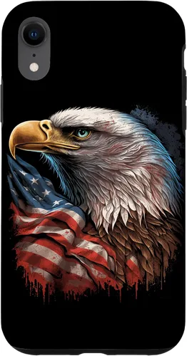 Miniatura 23 de Funda patriótica para iPhone 11 Pro Max con ojos de águila calva americana