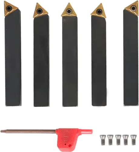 Miniatura 8 de findmall 5 unids 1/2 pulgada torno de carburo indexable Torno de torneado de herramientas de torno de metal herramientas inserta bits con insertos