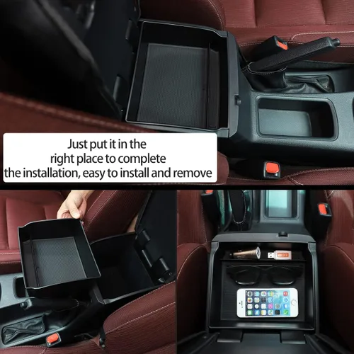 Miniatura 6 de Caja de almacenamiento para reposabrazos de automóvil, accesorios compatibles con Toyota Hilux REVO Hilux SR5 AN120 AN130 120 130 2015-2020