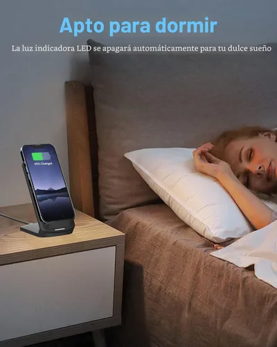 Miniatura 4 de Cargador inalámbrico rápido actualizado NANAMI, soporte de carga inalámbrica certificado Qi compatible con Samsung Galaxy S25/S24/S23/S22/S21/S20