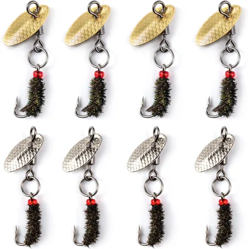 Miniatura 7 de Goture Moscas de pesca con mosca, trucha, moscas, señuelo de pesca con mosca, serpentina ninfa, moscas de camarón minnow para pesca con mosca