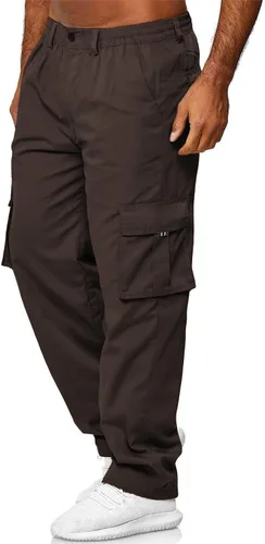 Miniatura 3 de Pantalones cargo para hombre con bolsillos, pantalones deportivos de algodón para senderismo, casuales, atléticos, deportivos, para exteriores