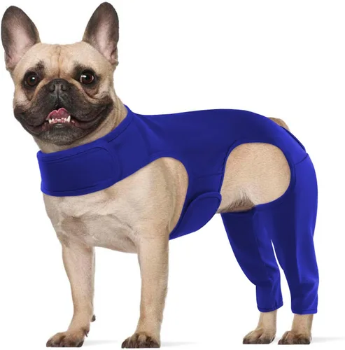 Miniatura 11 de ROZKITCH Manga para Pata Trasera de Perro para Pata Derecha e Izquierda, Protector de Codo Ajustable para Mascotas que Previene Lamer Heridas, Manga