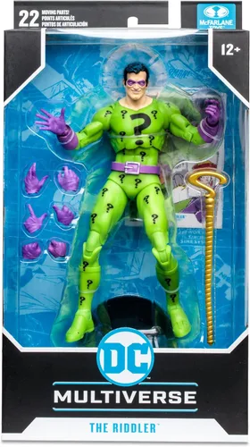 Miniatura 9 de McFarlane Toys - DC Multiverse The Riddler (DC Classic) Figura de acción de 7 pulgadas