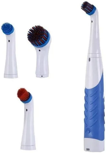 Miniatura 6 de Reveal Power Scrubber Cepillo de limpieza eléctrico con 4 cabezales de cepillo para bañera cocina azul..