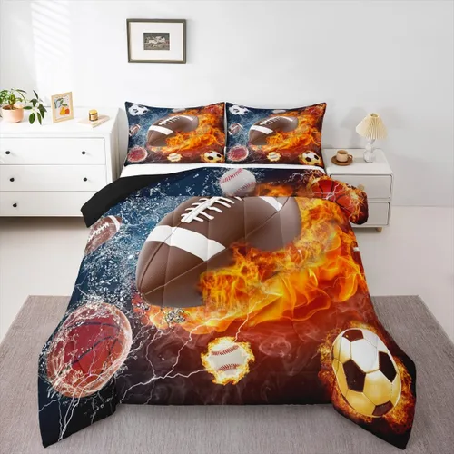 Miniatura 40 de Erosebridal Edredón de Gatos Lindos para Niños con Líneas de Arcoíris Neón, Juego de Ropa de Cama Individual para Niñas, Niños y Adolescentes, Gatos