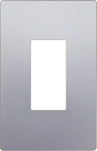 Miniatura 96 de ENERLITES Placas de pared decorativas sin tornillos, cubiertas de tomacorrientes seguras para niños, tamaño de 4 posiciones, 4.68" H x 8.30" L, Negro