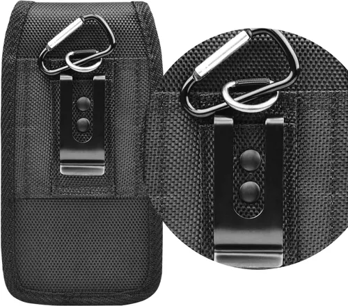 Miniatura 7 de Funda para Teléfono Móvil de Nylon con Clip para Cinturón, Compatible con Samsung Galaxy S25 FE S24 Ultra 5G S23 Plus S22 S21 S20 Note 20 A16 A15