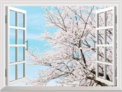Miniatura 17 de Adhesivo de pared extraíble/mural de pared, semáforos de ciudad borrosa por la noche, decoración creativa de pared con vista de ventana, 24 x 32