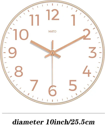Miniatura 2 de GRFIT Reloj de pared simple y atmosférico, moderno, para el hogar, sala de estar, estudio, luz de lujo, reloj de pared silencioso