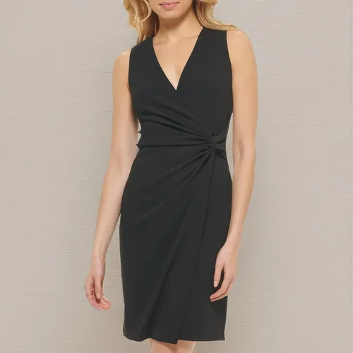 Miniatura 4 de DKNY Womens Sleeveless Knot Sheath Dress