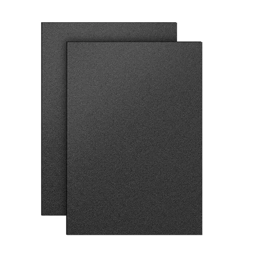 Miniatura 10 de Paquete de 6 láminas de plástico ABS negro de 12 x 16 x 0.06 pulgadas, moldeables que las láminas acrílicas, ideales para proyectos de bricolaje