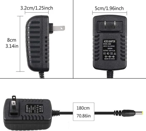 Miniatura 4 de Mr.Power Adaptador de repuesto de 9V AC/DC para Korg KA350 KA-350 Volca FM volca bass volca llaves volca Beats Kick secuenciador analógico máquina