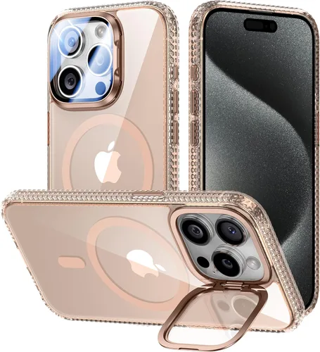 Miniatura 38 de VOFATA - Funda magnética para iPhone 17 Pro Max, cubierta para cámara con soporte, protección completa para la cámara, compatible con MagSafe