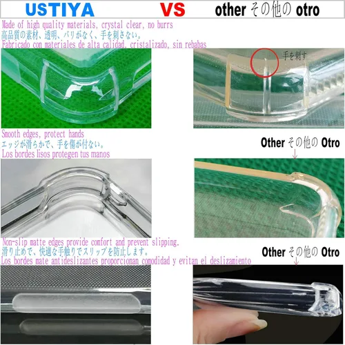 Miniatura 6 de USTIYA Funda para Redmi Note 12s Clear TPU Cuatro Esquinas Cubierta Protectora Transparente Suave