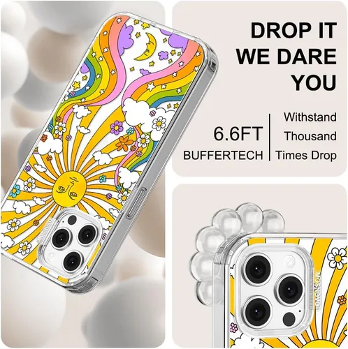 Miniatura 5 de MOSNOVO Funda para iPhone 12 y iPhone 12 Pro, [protección contra caídas de grado militar Buffertech de 6.6 pies] [Tecnología antidespegable] Diseño