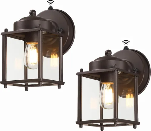 Miniatura 11 de LIT-PaTH Farol de pared para exteriores, lámpara de pared impermeable para exteriores, accesorio de iluminación con enchufe E26, luces exteriores