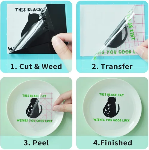 Miniatura 3 de Vinilo permanente negro mate, rollo de vinilo adhesivo permanente de 12 pulgadas x 50 pies para todas las máquinas de corte, letreros, troqueladoras