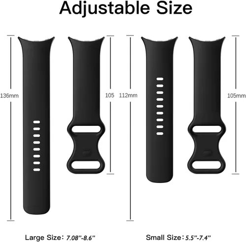 Miniatura 4 de Paquete de 5 bandas de reloj compatibles con Google Pixel 2/Pixel 3/Pixel 4 de 41mm para mujeres y hombres, correa de reemplazo deportiva duradera