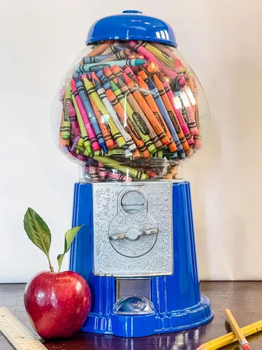 Miniatura 12 de Máquina clásica de chicle/dispensador de dulces, 9 pulgadas - negro