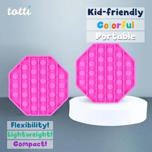 Miniatura 3 de TOTTI Pop It Fidget juguete para la ansiedad empuja burbujas Juguetes sensoriales para reventar burbujas, alivio de la Ansiedad y del estrés