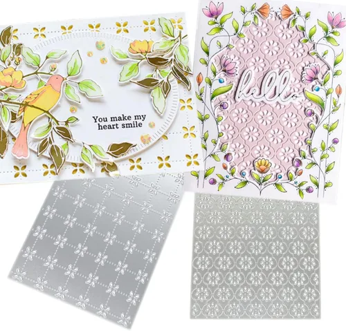 Miniatura 41 de Troqueles de corte para hacer tarjetas de papel, marco de fondo de Navidad 3D, plantillas de metal, herramientas de álbumes de recortes, plantilla