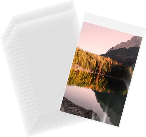 Miniatura 13 de AUEAR Paquete de 100 fundas de plástico transparente de 18 x 24 pulgadas, sin ácidos, bolsas resellables de cristal de 1.6 mil para ropa, hogar