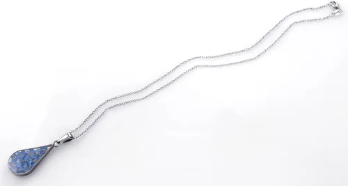Miniatura 3 de Tienda Collection Sterling SilverGold Over Sterling Silver Pressed Flower Pendant Necklace