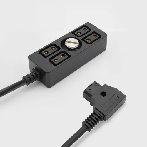 Miniatura 5 de D-tap macho a 4 puertos hembra, divisor de cable de alimentación, conector concentrador adecuado para Anton Bauer V-Mount ARRI RED cámara TILTA