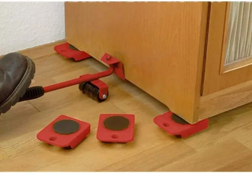 Miniatura 2 de Mr Hercules - Juego de herramientas de elevación de muebles, herramienta elevadora de muebles con palanca de elevación y 4 ruedas, deslizadores