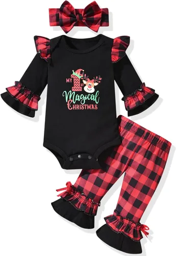 Miniatura 8 de HINTINA Conjunto de ropa para bebé recién nacida con diadema para el primer Halloween