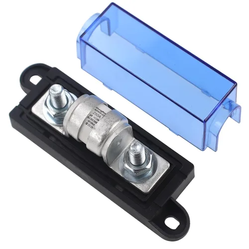 Miniatura 19 de Fusible de 80 Amperios Clase T con Bloque, Operación 150V DC, Bloque de Fusible ANL de 100A para Inversores, ATV, RV, Barco, Coches, Camiones