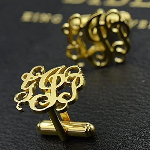 Miniatura 5 de AILIN Gemelos personalizados para hombre, acero inoxidableplata de ley 925, gemelos personalizados para negocios, bodas, día del padre, regalos